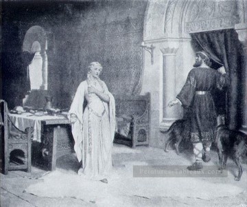  Lady Tableaux - Lady Godiva historique Régence Edmund Leighton